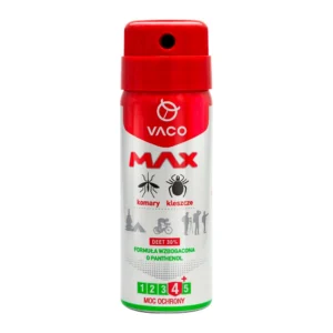 Ochronny spray na komary i kleszcze z panthenolem DEET30 VACO MAX 50ml