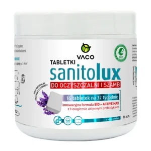 Skuteczny bioaktywator do szamba tabletki Sanitolux VACO 16szt
