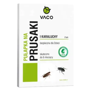 Bezwonna pułapka na pluskwy i prusaki lep VACO 2 sztuki