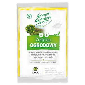 Ogrodowy lep na muchy i mrówki duży VACO GARDEN 24x17cm 10szt