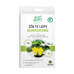 Doniczkowy lep na muchy i mrówki VACO GREEN GARDEN 14x7cm 10szt
