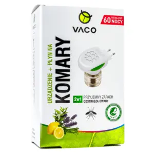 Długodziałające elektro na komary z płynem Citronella VACO 45ml 60 nocy