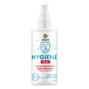 Skuteczny płyn do dezynfekcji powierzchni i sanitariatów VACO Hygiene 50ml